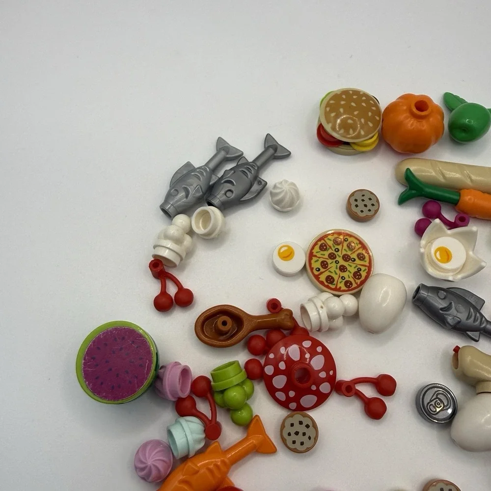 LEGO Piece Minifigs Friends Lego Food Accessories Lot of 50 pieces 006 - Picture 4 of 5